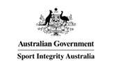 Australian Government Sport Integrity Australia logo with Coat of Arms, kangaroo, and emu